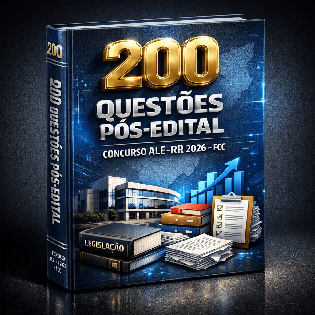 Concurso Assembleia Legislativa de Roraima ALE-RR (2026) – 200 Questões Pós-Edital – Banca FCC – (Constituição do Estado de Roraima – Artigos 30 a 67 e 111 a 116)