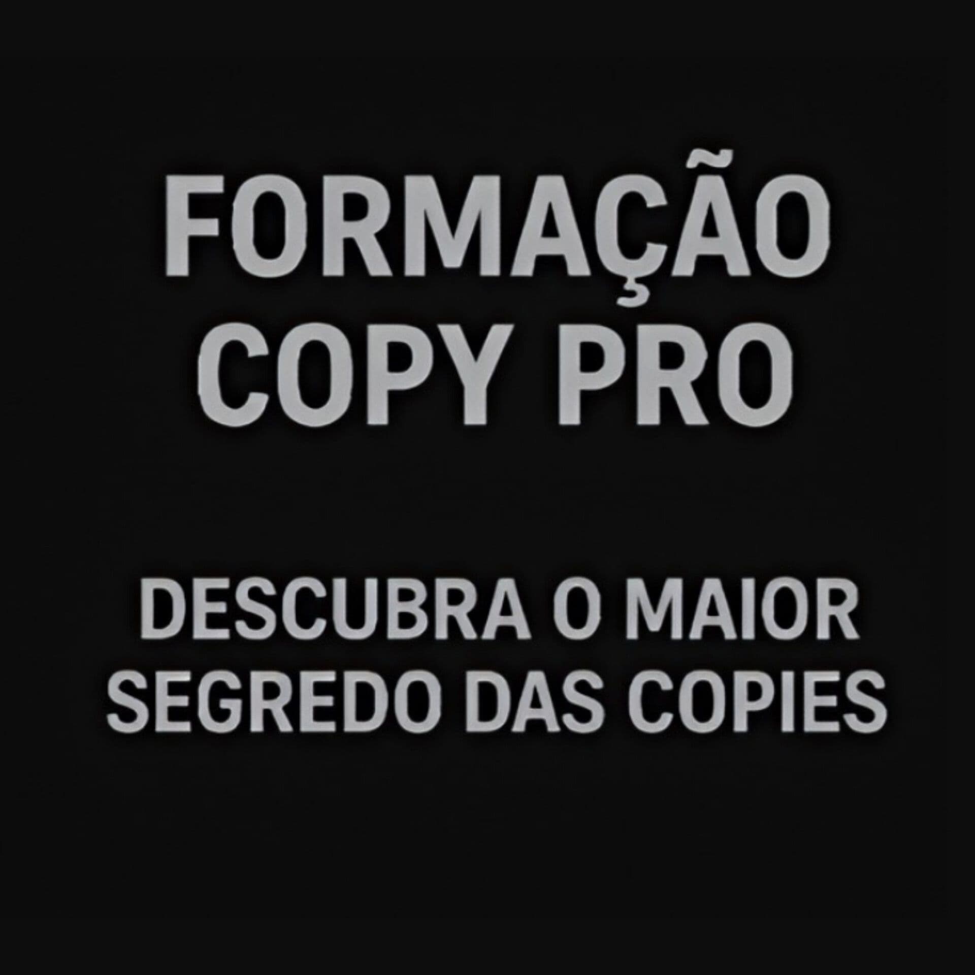 Formação Copy Pro