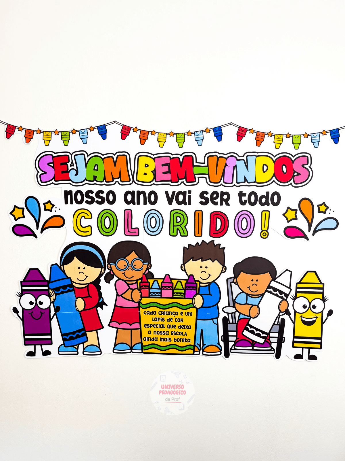 PAINEL VOLTA ÀS AULAS COLORIDO
