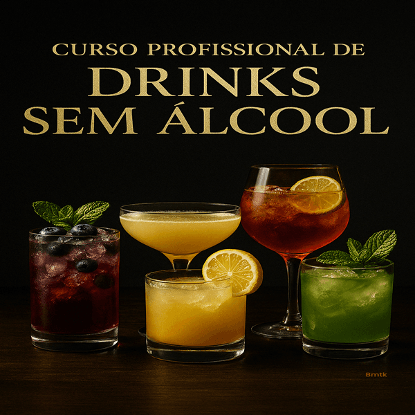 Curso Profissional de Drinks Sem Álcool | A Nova Tendência Lucrativa do Mercado Premium