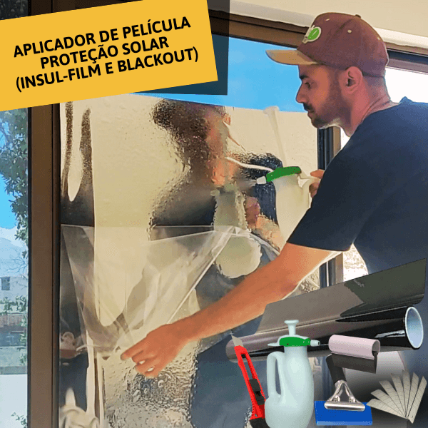 Curso Aplicador de Película Solar Residencial e Comercial
