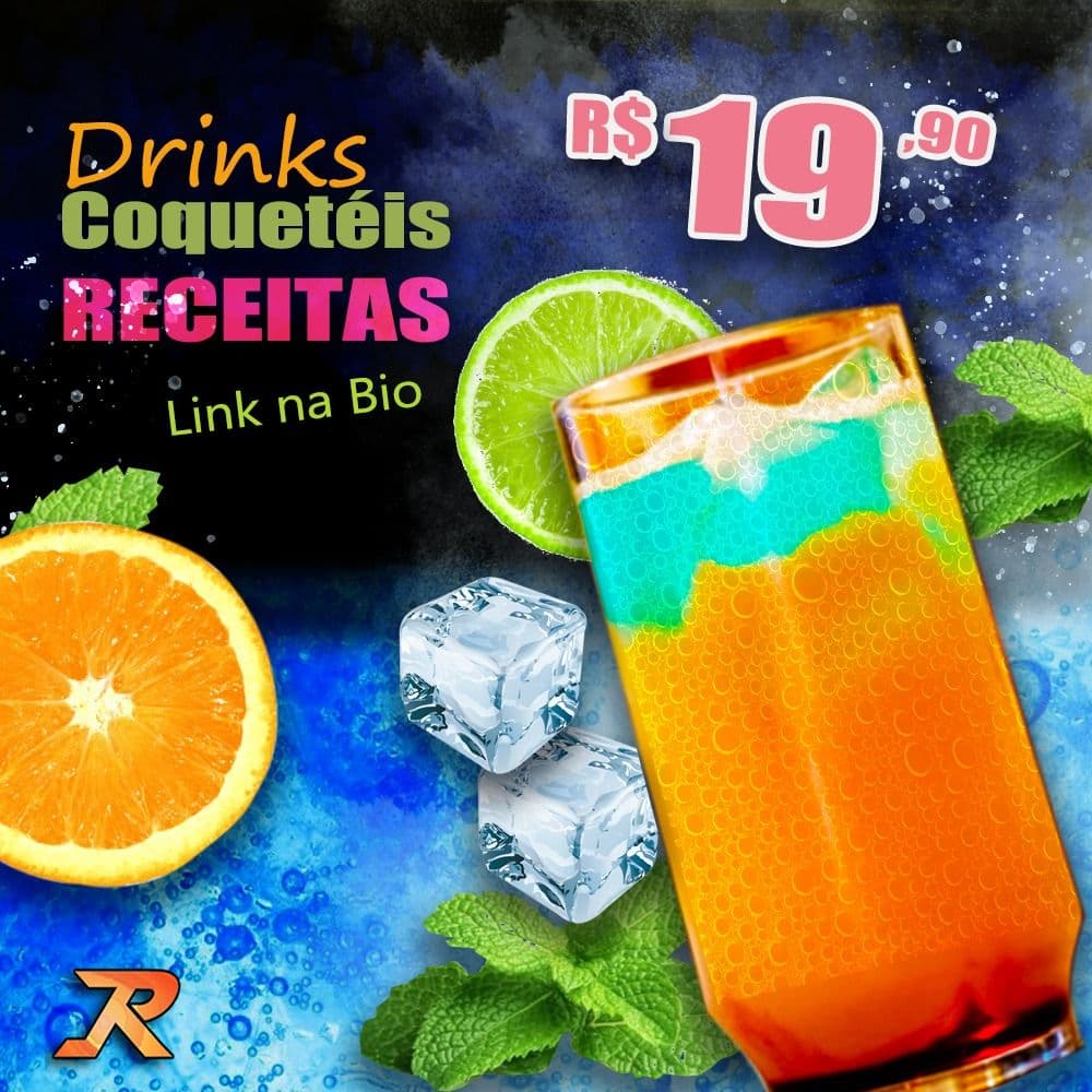 Receitas de Drinks e Coquetéis inéditos - Introdução Curso Bartender (BARTENDER NÍVEL 1)