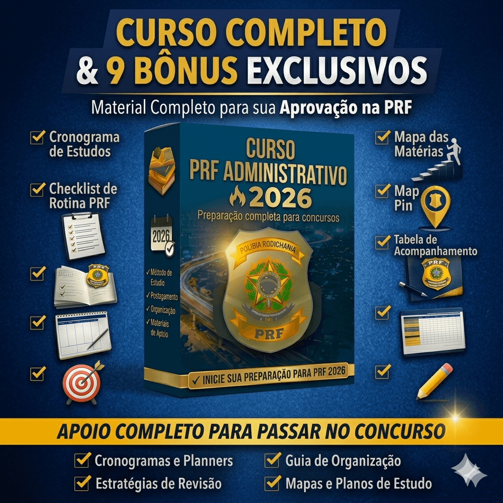 PRF Administrativo 2026 – Curso Completo para Aprovação