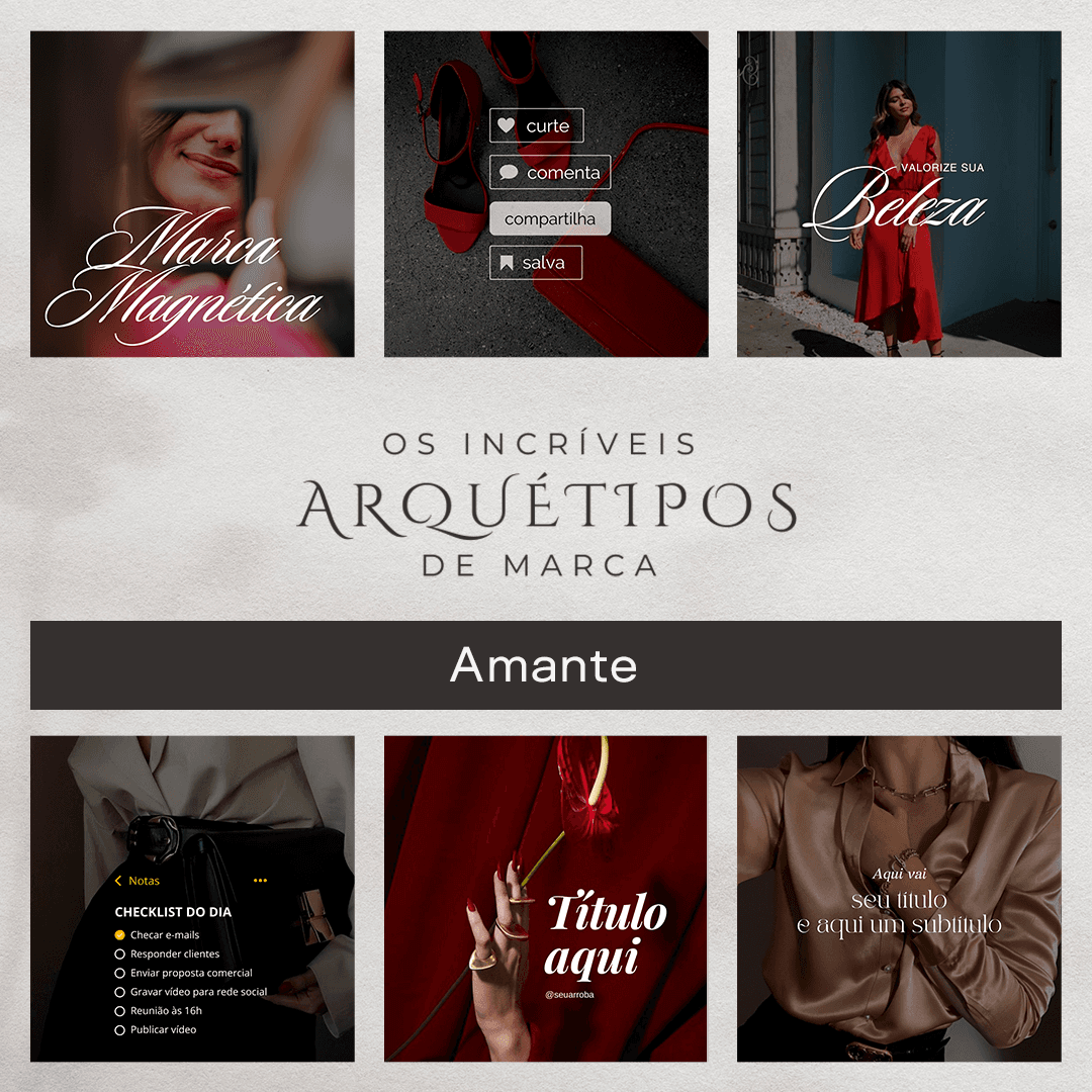 Pack Canva Arquétipo da Amante