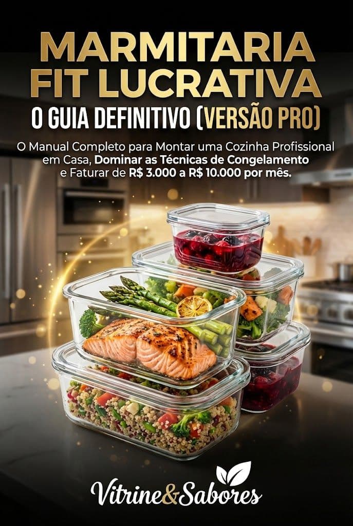 MARMITARIA FIT LUCRATIVA O GUIA DEFINITIVO (VERSÃO PRO) O Manual Completo para Montar uma Cozinha Profissional em Casa, Dominar as Técnicas de Congelamento e Faturar de R$ 2.000 a R$ 5.000 por mês.