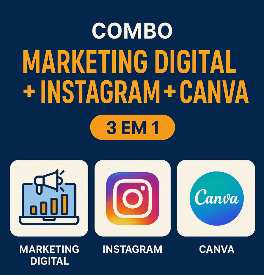 Combo: Marketing Digital + Canva + Instagram