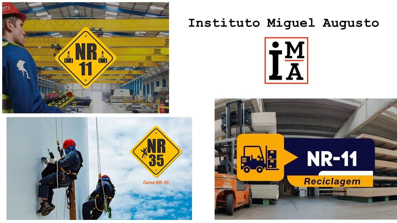 RECICLAGEM - Operador de Empilhadeira NR-11 / Operador de Ponte Rolante NR-11 e Trabalho em Altura NR-35 de BRINDE Introdução ao 5S!