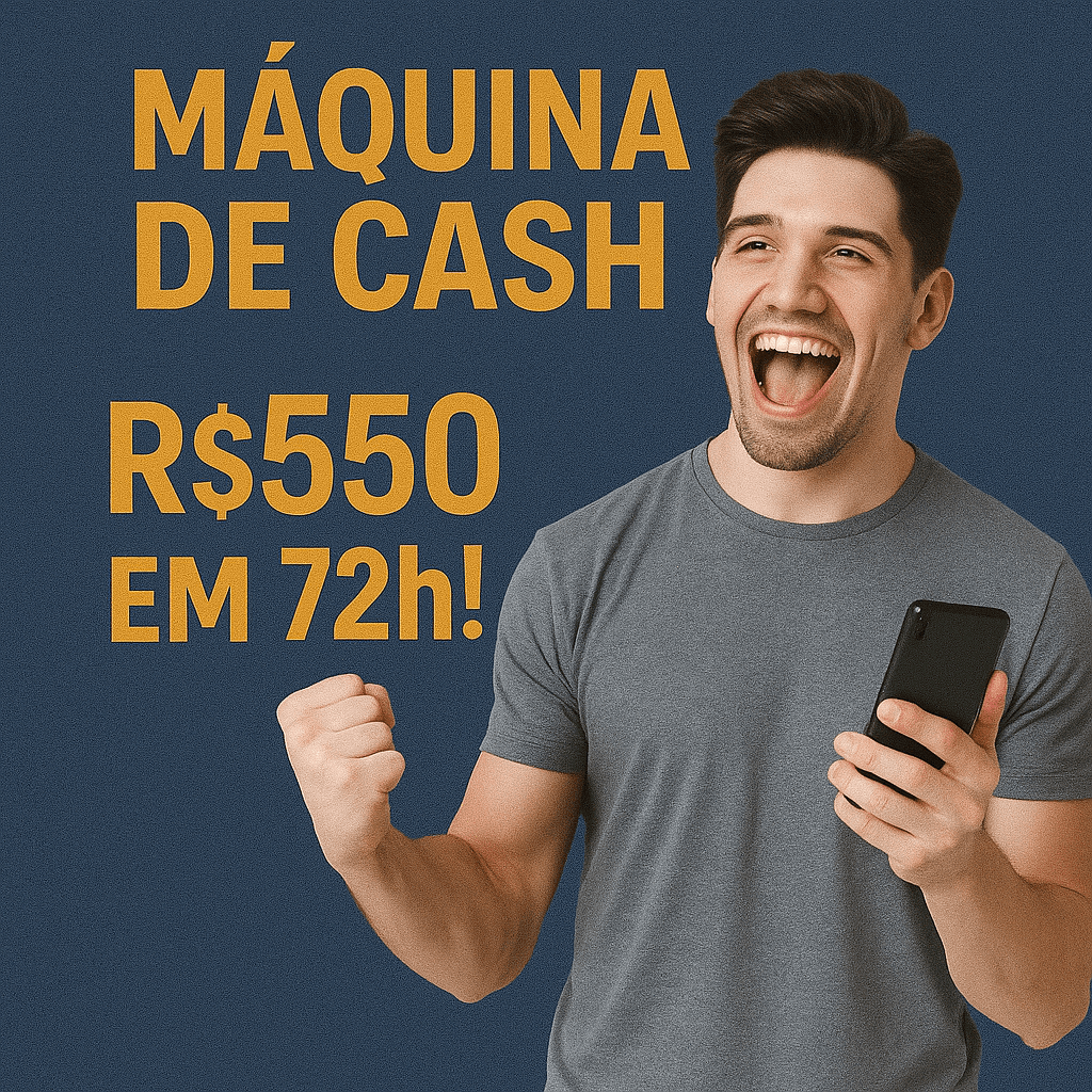MÁQUINA DE CASH: R$550 em 72h!