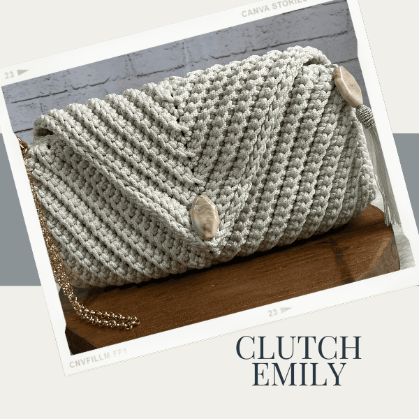 Clutch Emily - Curso de Crochê