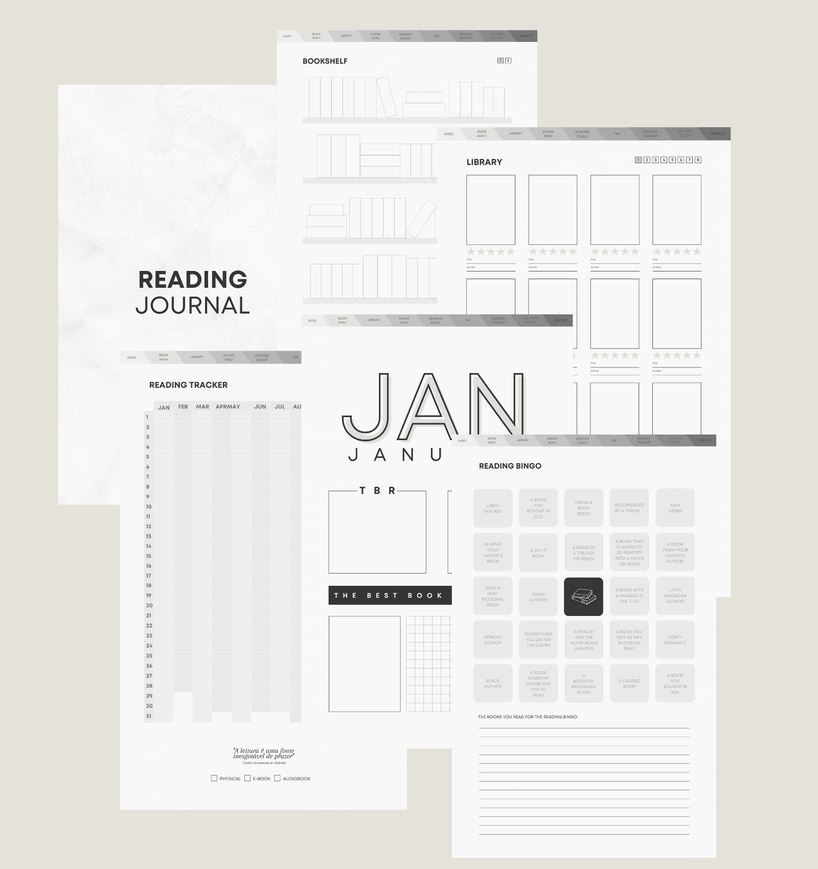 Diário de Leitura Digital | Reading Journal