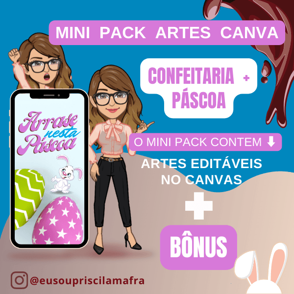 MINI PACK CANVA CONFEITARIA E PÁSCOA