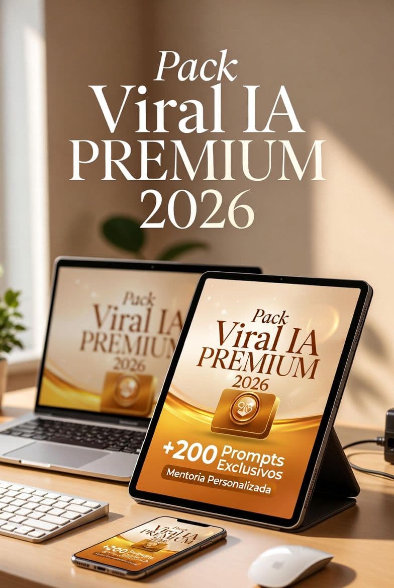 Pack Viral IA Premium 2026 | +200 Prompts Exclusivos + Templates Avançados + Mentoria Personalizada