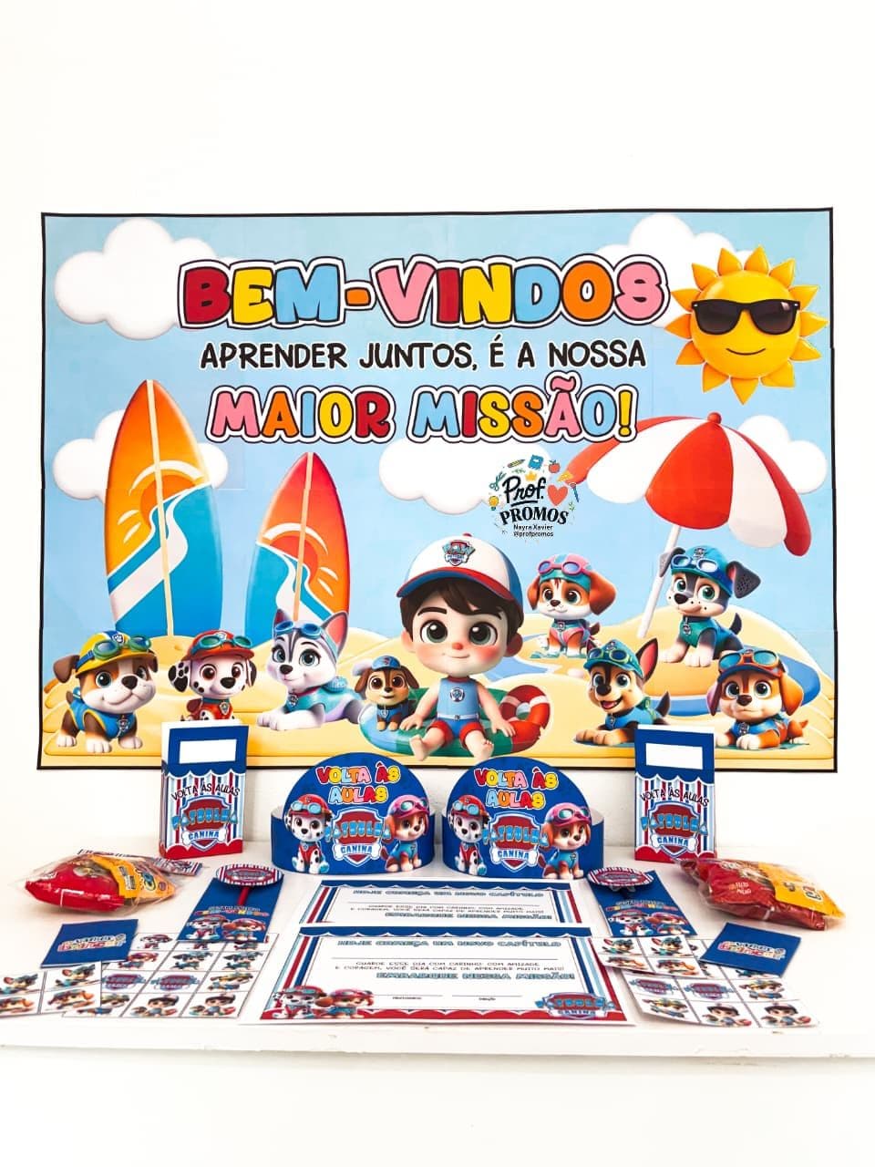 Kit Volta às Aulas – Patrulha Canina Pool Party