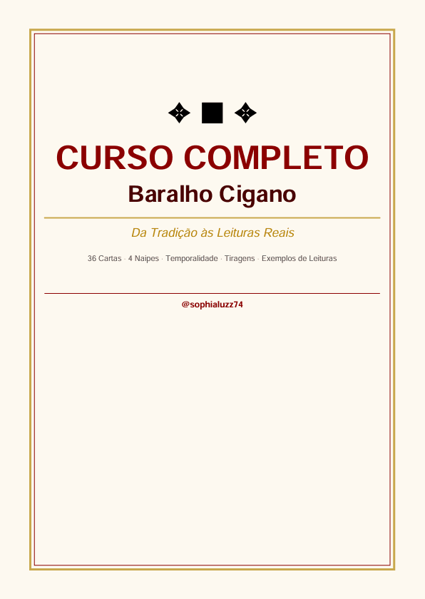 curso completo para iniciante de baralho cigano
