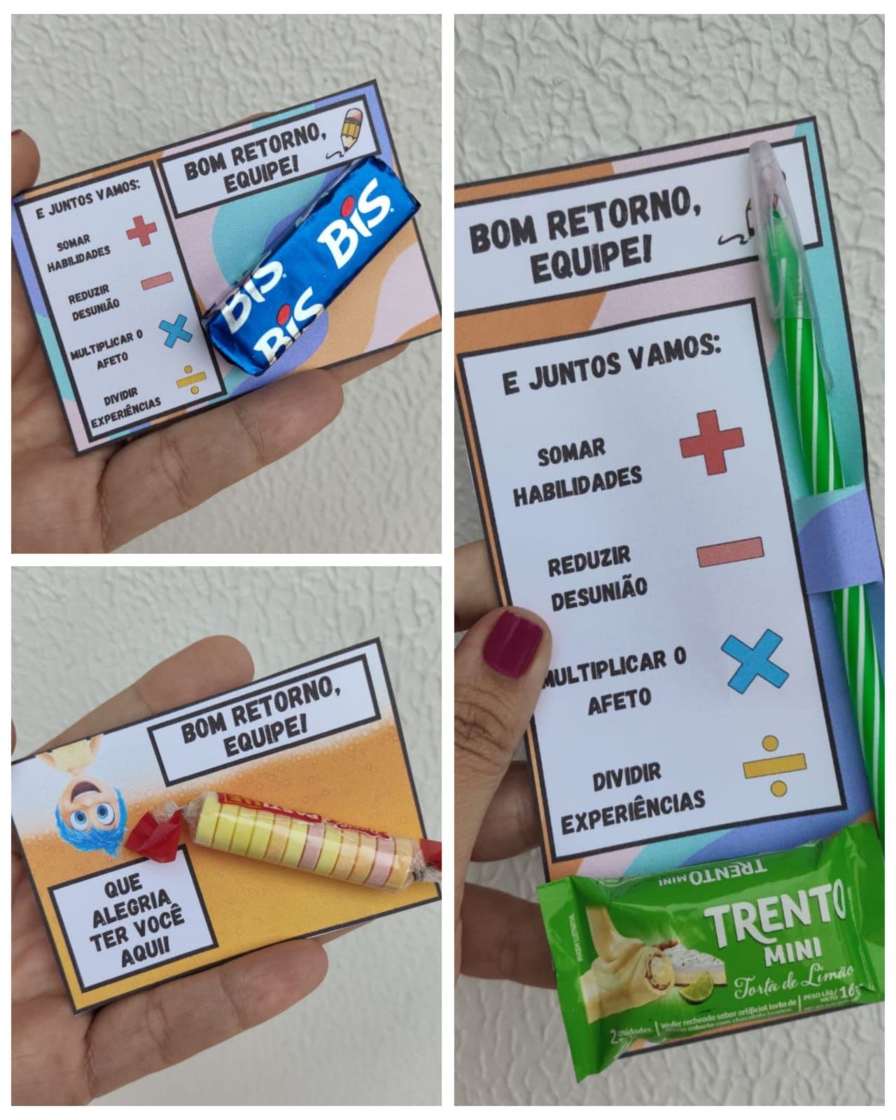 CARTÕES VOLTA ÀS AULAS EQUIPE PEDAGÓGICA