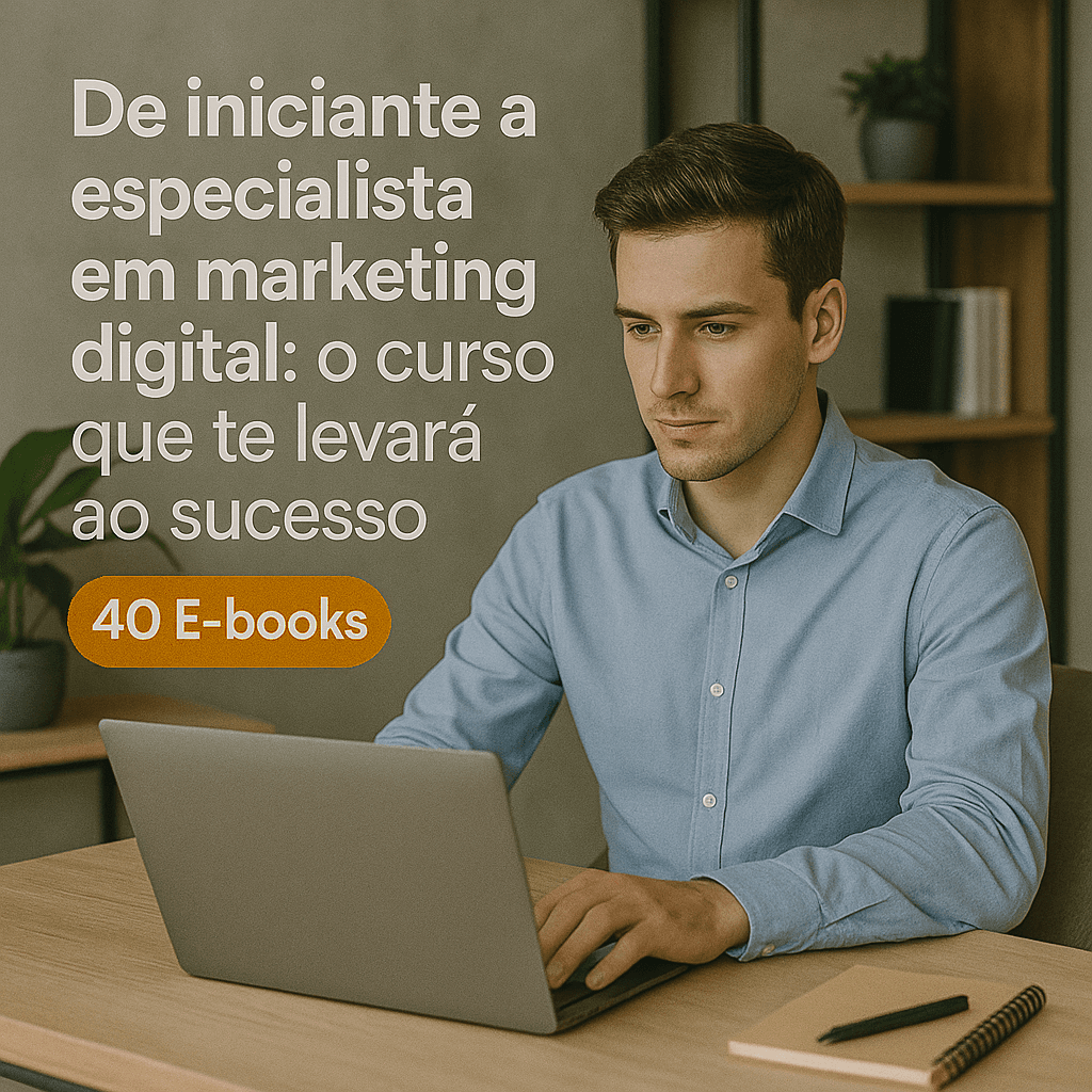 Aprenda a vender online – Curso de Marketing Digital com 40 eBooks
