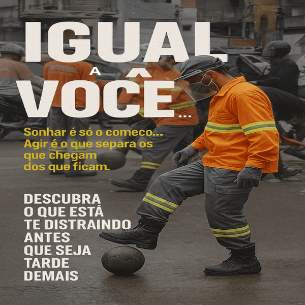 Igual a você...