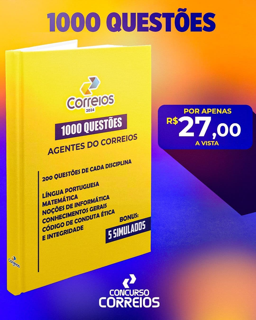 1000 QUESTÕES GABARITADAS - CARTEIRO