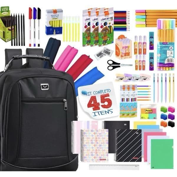 Material Escolar Kit Completo Ensino Médio Facul Econômico.