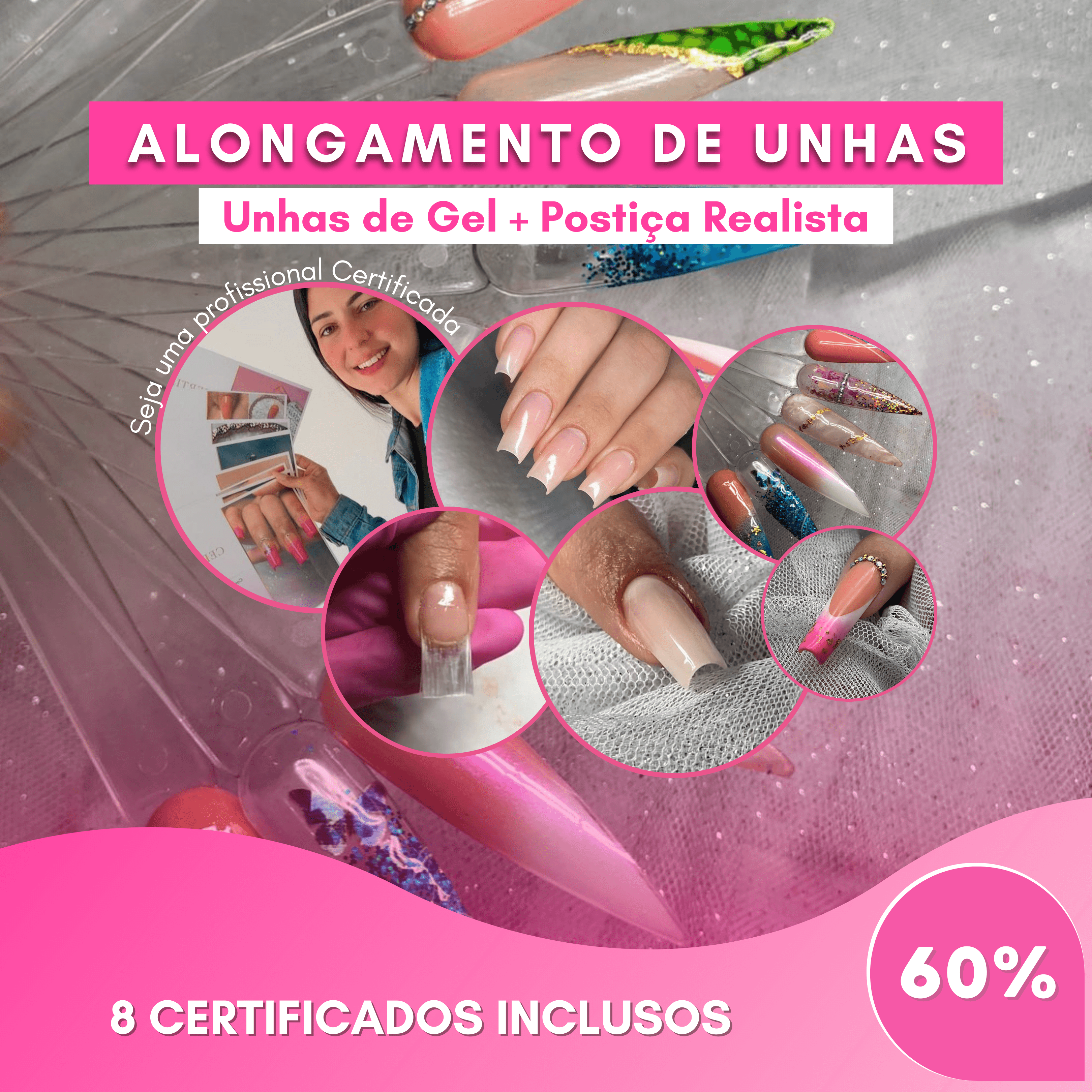 Curso Alongamento de Unhas 10 em 1 - Digital Nails