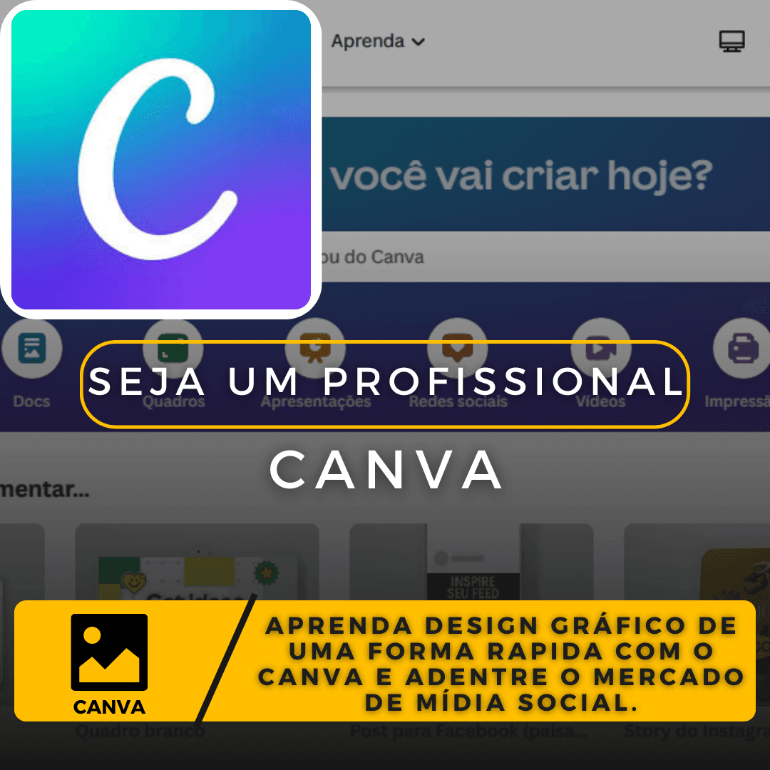 Curso Canva - Video aulas em plataforma externa.