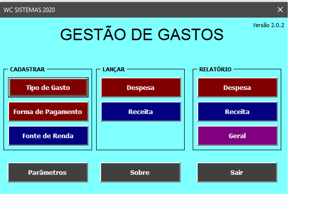PROGRAMA DE GESTÃO DE GASTOS