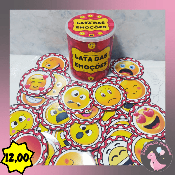 LATA DAS EMOÇÕES - EMOJIS