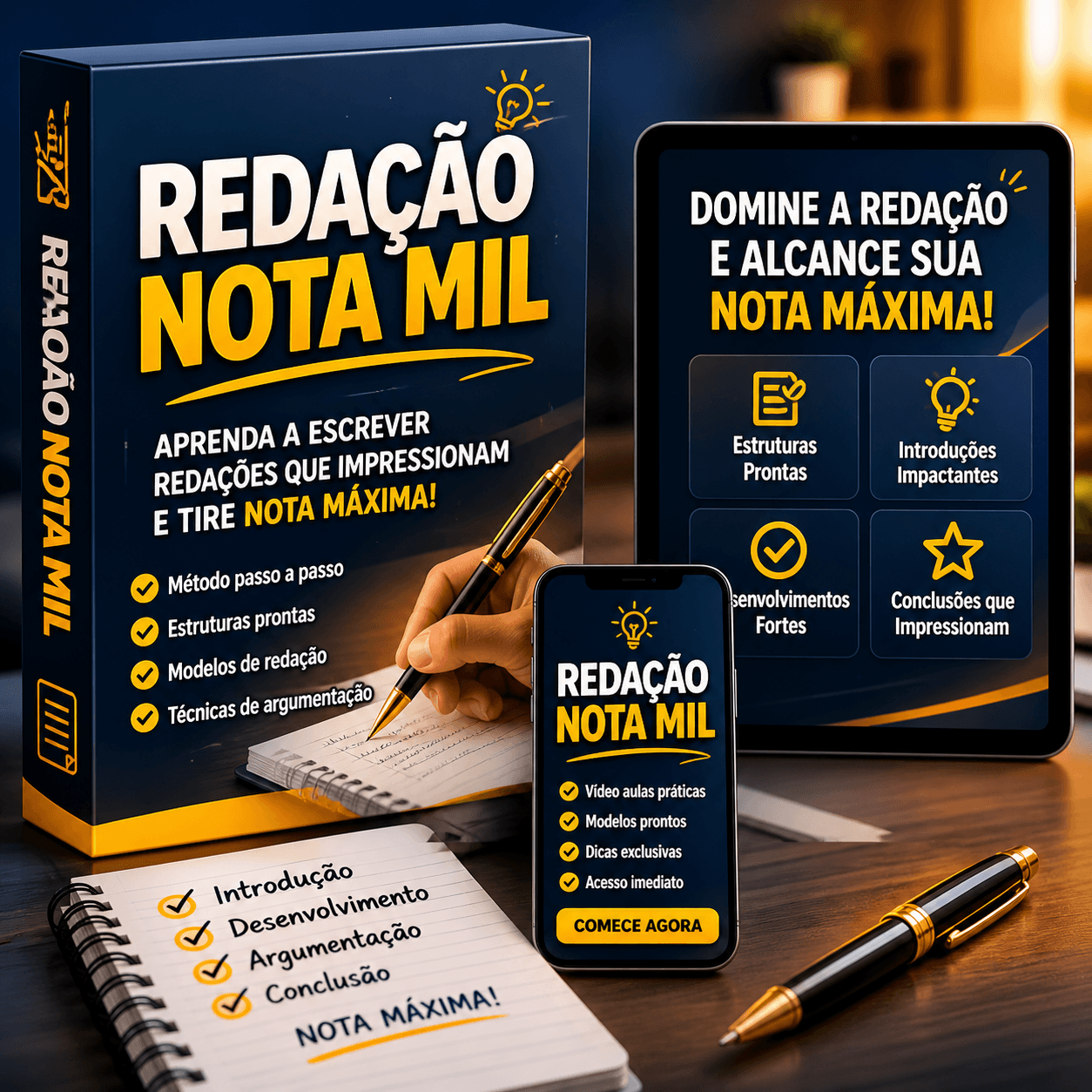 Redação Nota Mil – Curso Completo para Tirar Nota Alta no ENEM e Vestibulares