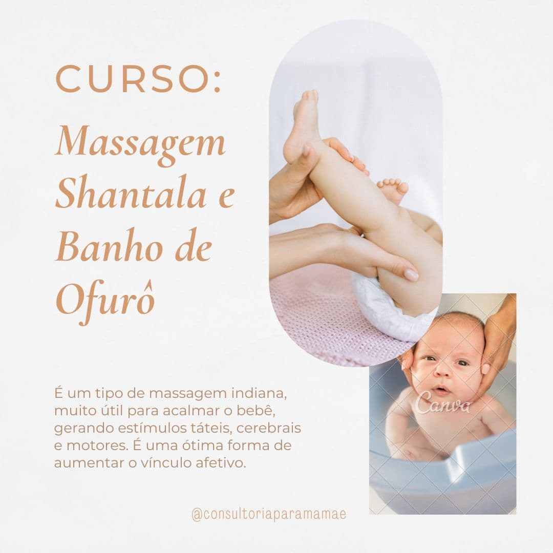 Curso de Massagem Shantala e Banho de Ofurô