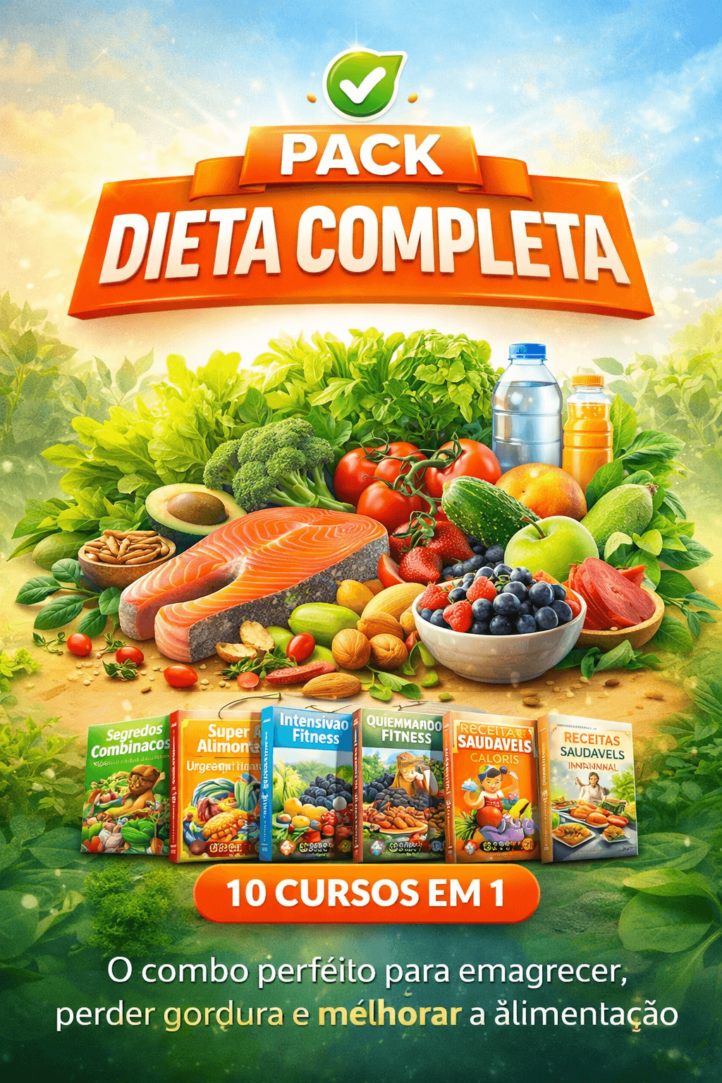 Pack Dieta Completa: 10 Cursos Para Emagrecer Rápido e Saudável