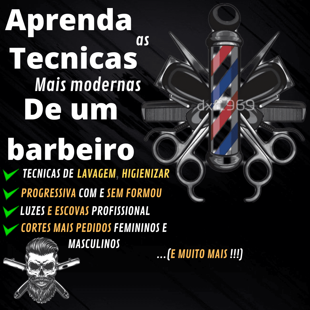 CURSO DE BARBEARIA E CORTES DE CABELO