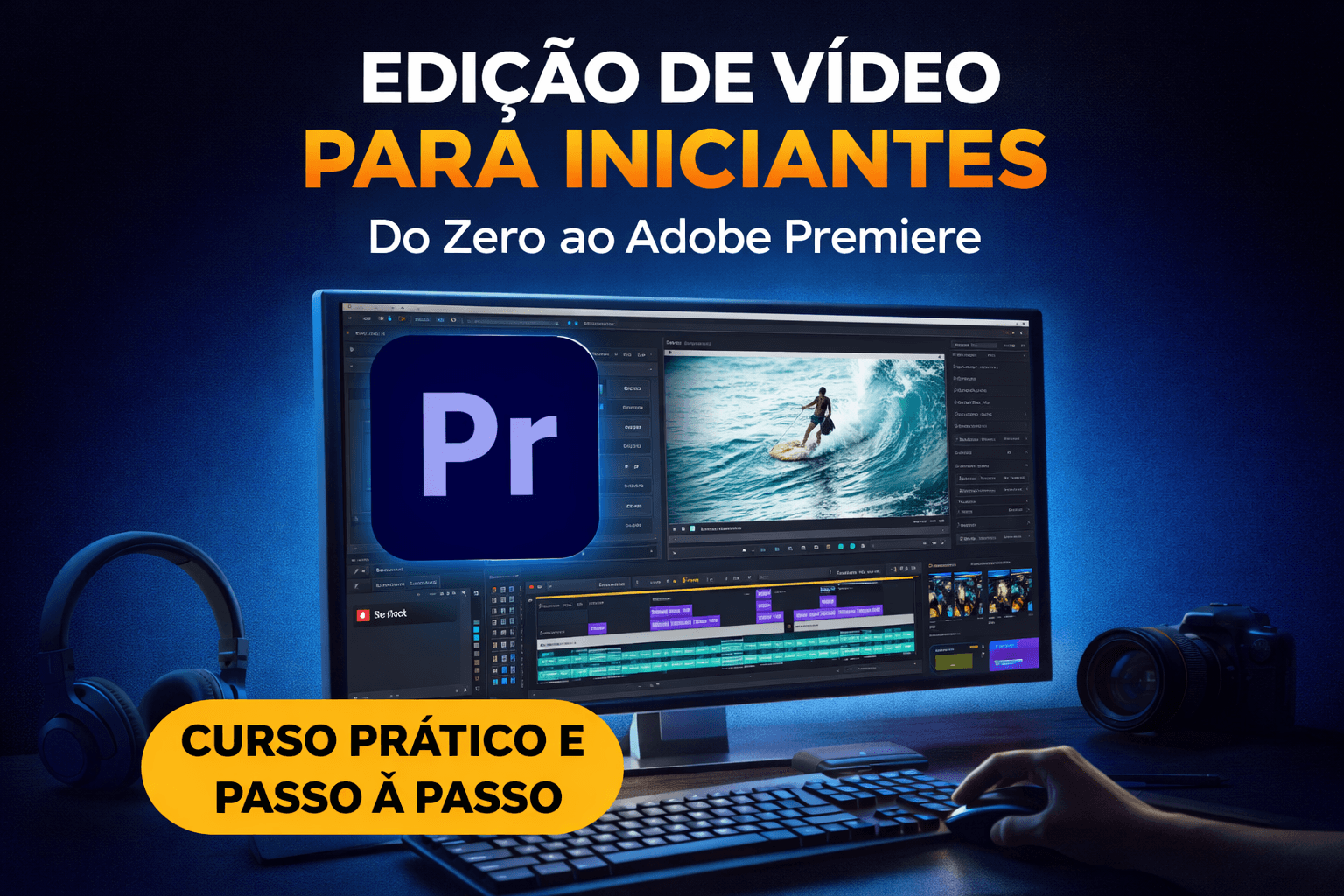 Edição de Vídeo no Adobe Premiere – Curso para Iniciantes do Zero