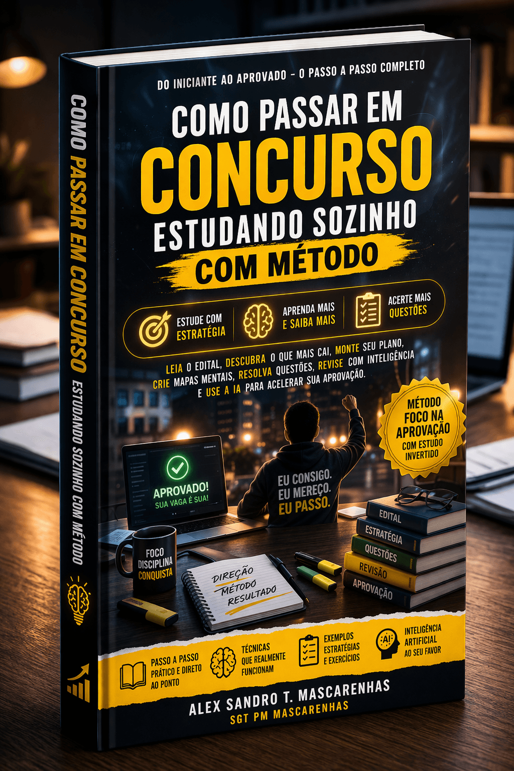 Como passar em concurso estudando sozinho com método