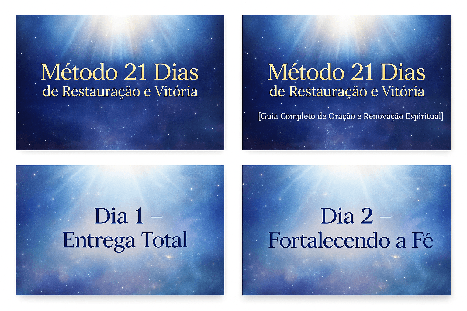 Método 21 Dias de Restauração e Vitória — Curso de Oração Guiada