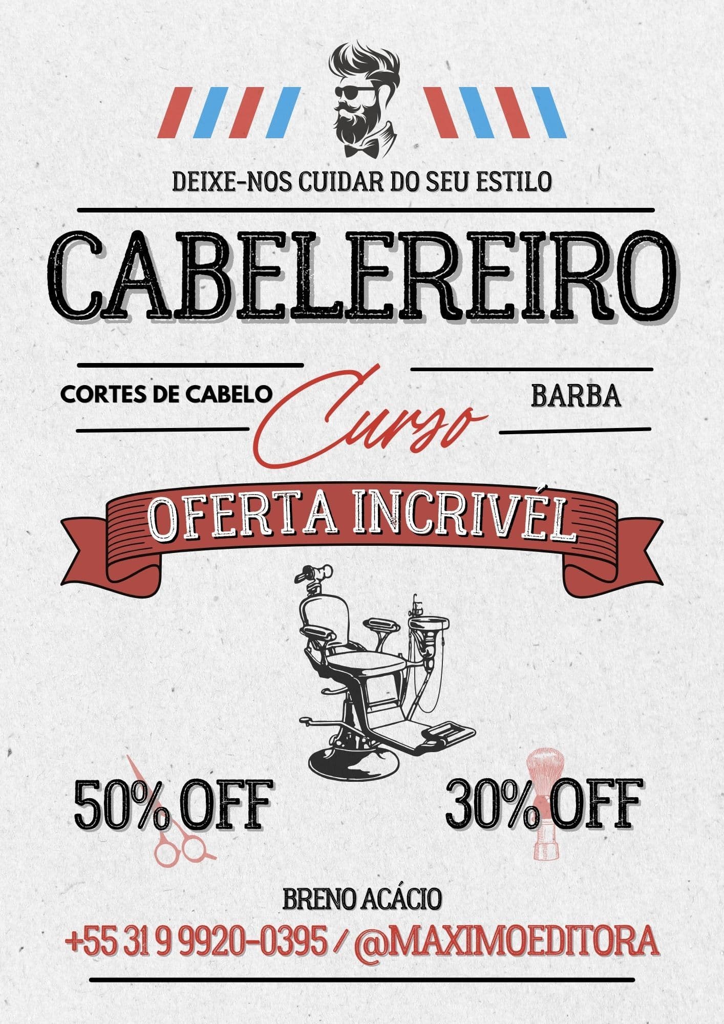 "Arte dos Fios: Curso Profissional de Cabeleireiro para Desenvolver Técnicas de Cortes e Estilos Inovadores"