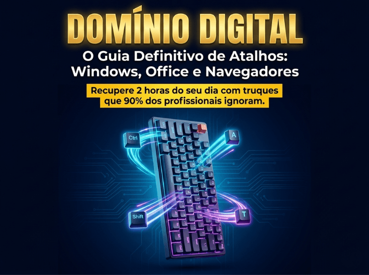 Domínio Digital: O Guia Definitivo de Atalhos (Windows & Office)